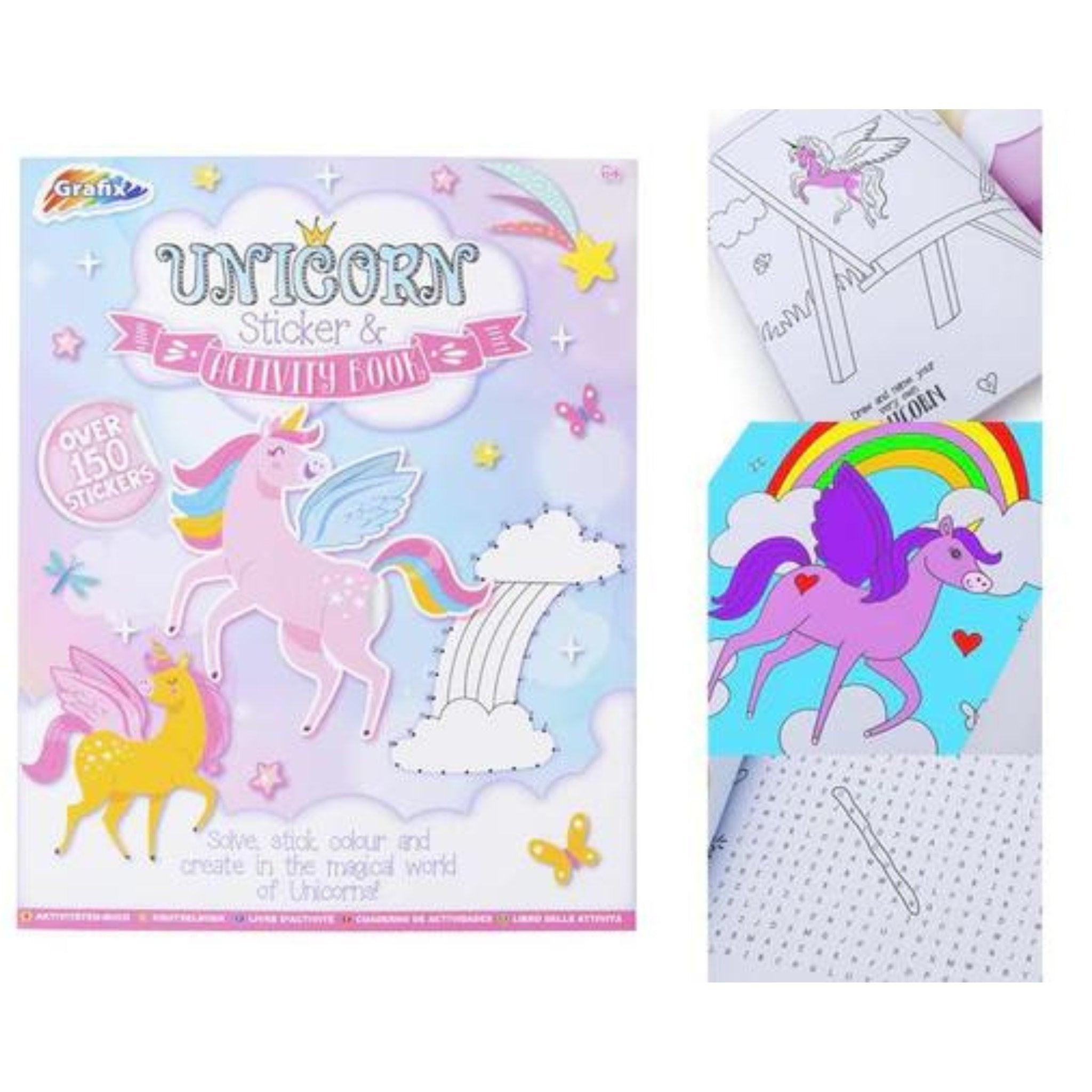 Unicorn Activity & Sticker Book - PoundToys